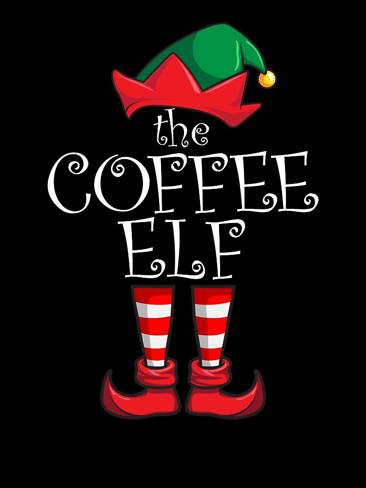 Thumbnail 3 von 3, Tuch, Coffee Elf Matching Family Christmas Party Pajama Coffee Elf Gear designt und verkauft von DynamicDesign.