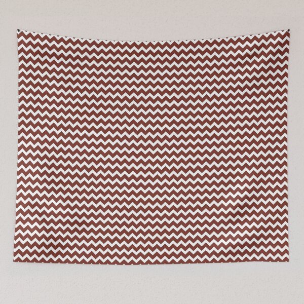 Item preview, Red and White Chevron Zig Zag Stripe Pattern Coordinates w/ Farrow and Ball Incarnadine No.248 2022 Popular Color - Colour - Trending Hue designed and sold by ColorOfTheYears.