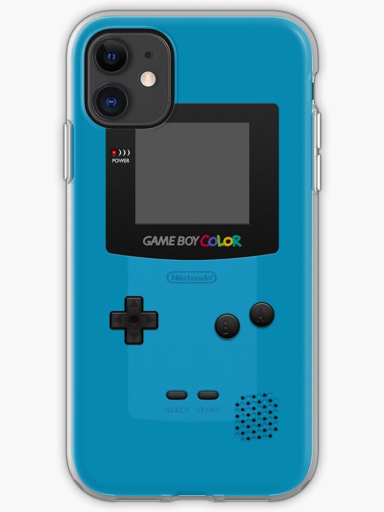 "Blue Nintendo Gameboy Color" iPhone Case & Cover by bubblywums | Redbubble