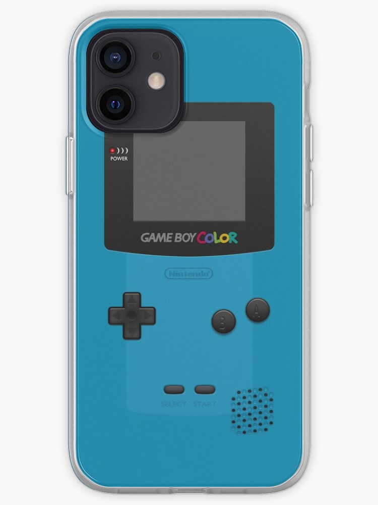 Blue Nintendo Gameboy Color Iphone Case Cover By Bubblywums Redbubble