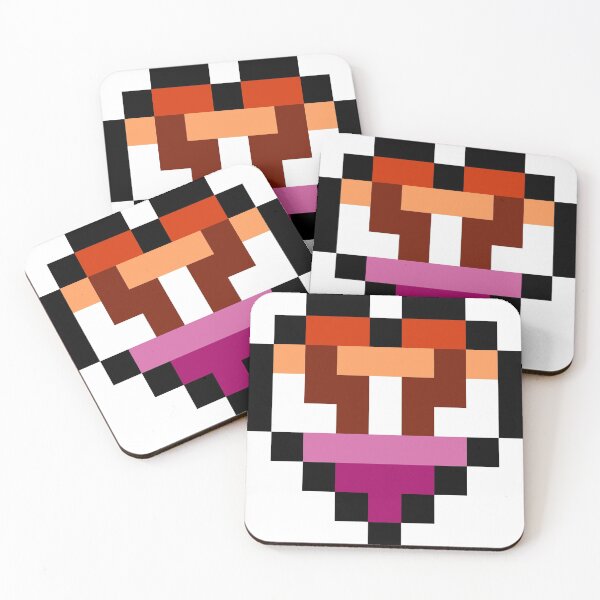 Aperçu de l'œuvre Minecraft coeur hardcore lesbien ! créée et vendue par Sirvee.