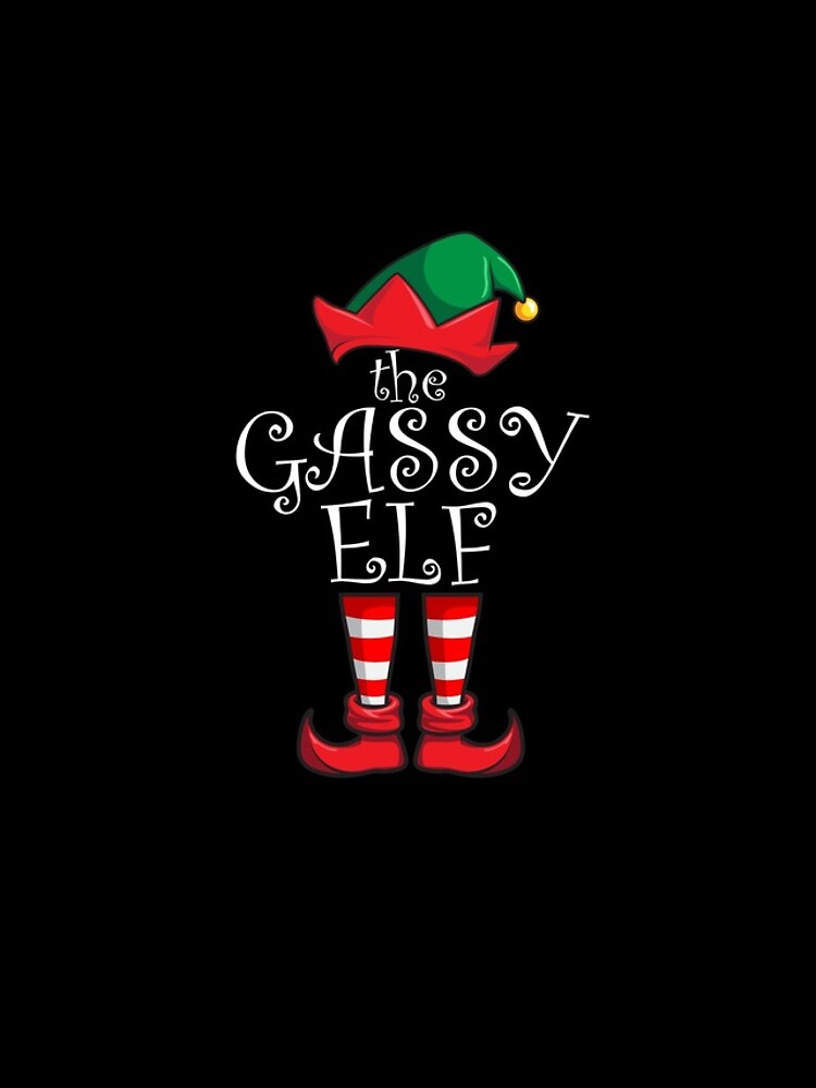 Aperçu 4 sur 4. Coque iPhone avec l'œuvre Gassy Elf Matching Family Christmas Party Pajama Gassy Elf Gear créée et vendue par DynamicDesign.