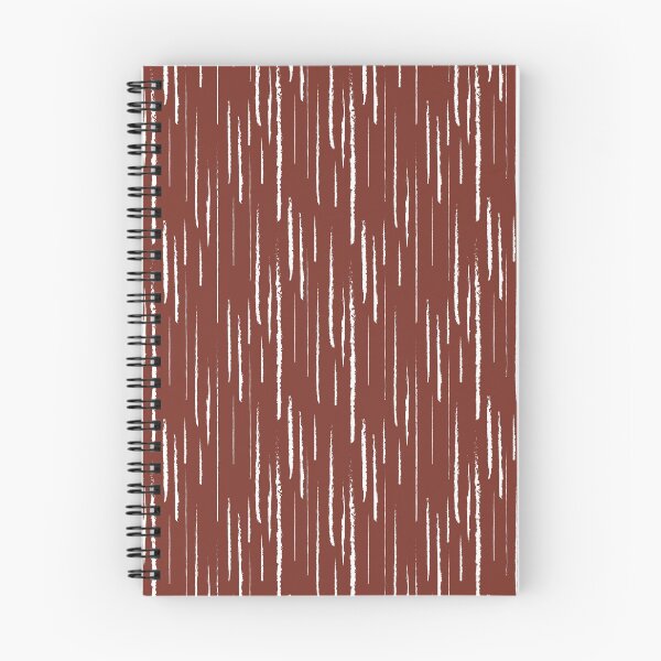 Item preview, Red and White Grunge Vertical Stripe Pattern Coordinates w/ Farrow and Ball Incarnadine No.248 2022 Popular Color - Colour - Trending Hue designed and sold by ColorOfTheYears.
