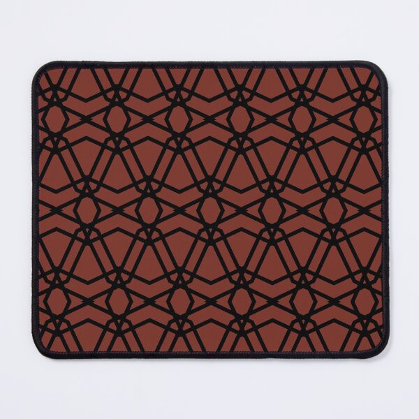 Item preview, Red and Black Line Geometric Pattern Coordinates w/ Farrow and Ball Incarnadine No.248 2022 Popular Color - Colour - Trending Hue designed and sold by ColorOfTheYears.