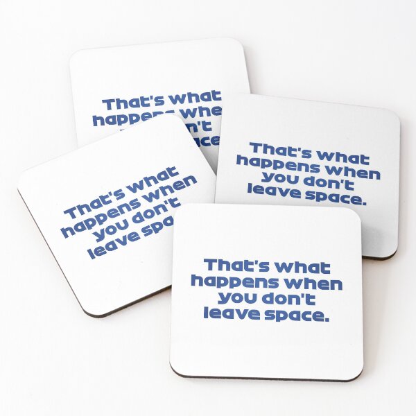 Item preview, That's What Happens When You Don't Leave Space - VER. Quote Monza GP 2021 (Dark Blue) designed and sold by FilipeFerreira.