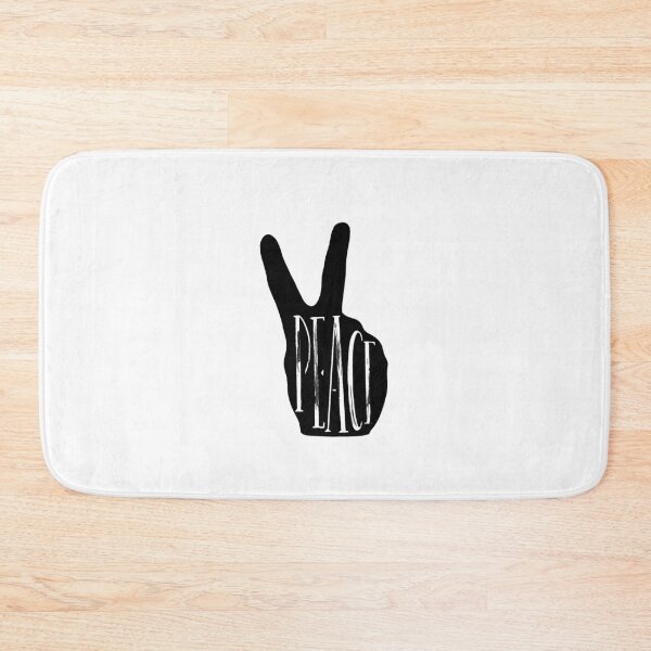 Item preview, Peace Hand Sign Peace black & white Love Freedom Hippie Gift designed and sold by Hyper-Field.