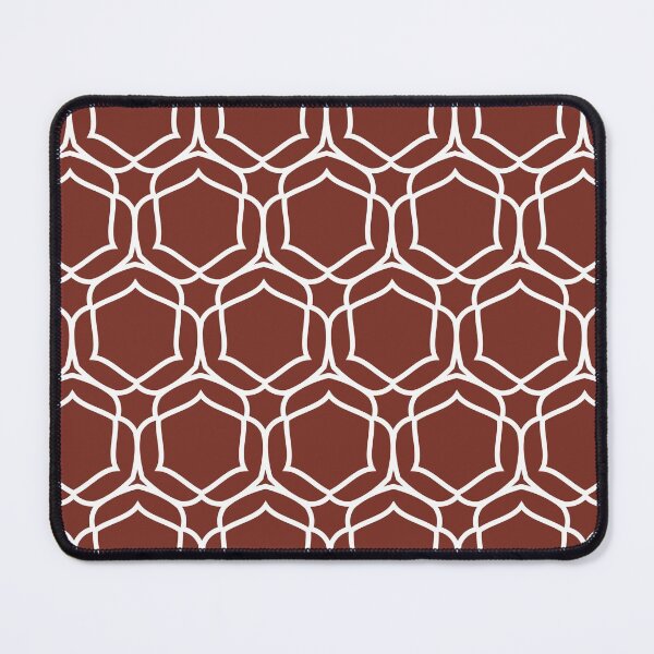 Item preview, Red and White Overlapping Shape Tile Pattern 2 Coordinates w/ Farrow and Ball Incarnadine No.248 2022 Popular Color - Colour - Trending Hue designed and sold by ColorOfTheYears.