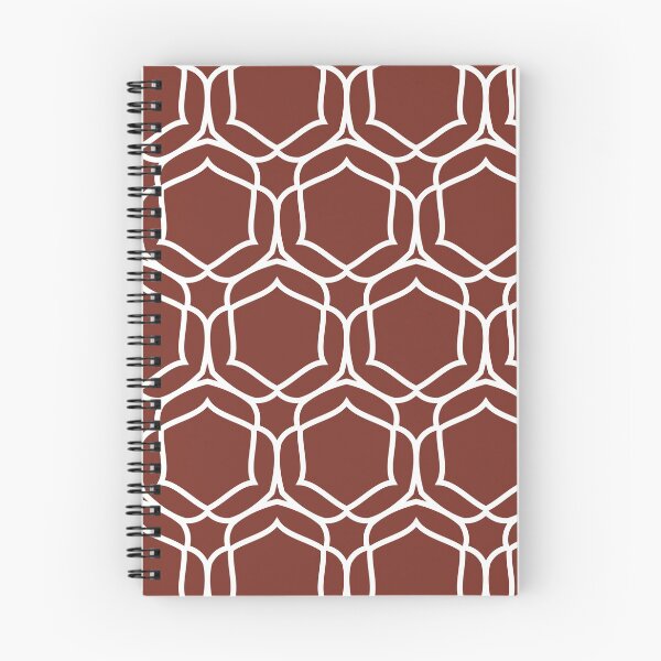 Item preview, Red and White Overlapping Shape Tile Pattern 2 Coordinates w/ Farrow and Ball Incarnadine No.248 2022 Popular Color - Colour - Trending Hue designed and sold by ColorOfTheYears.