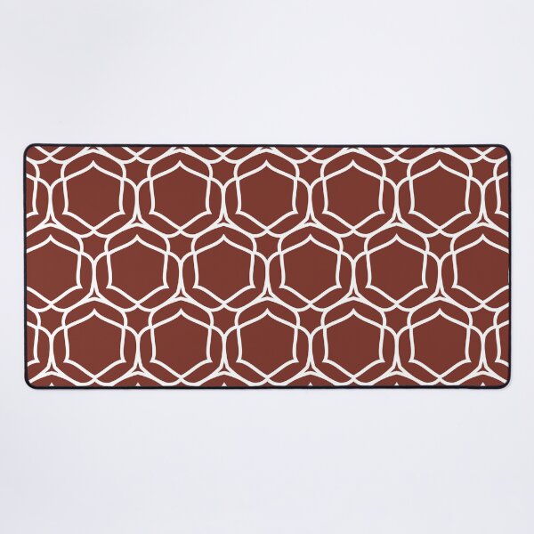 Item preview, Red and White Overlapping Shape Tile Pattern 2 Coordinates w/ Farrow and Ball Incarnadine No.248 2022 Popular Color - Colour - Trending Hue designed and sold by ColorOfTheYears.
