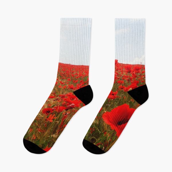 Artikelvorschau, rotes Mohnfeld Mohnblumen entworfen und verkauft von Denis Rösler.
