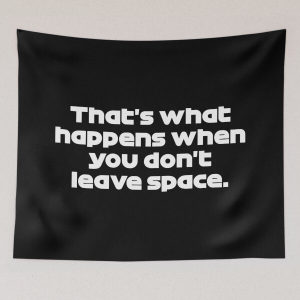 Item preview, That's What Happens When You Don't Leave Space - VER. Quote Monza GP 2021 (White) designed and sold by FilipeFerreira.