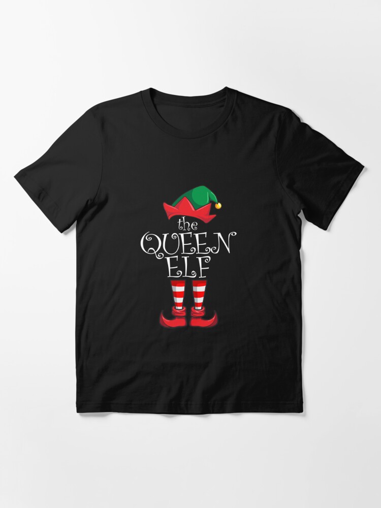 Disover Queen Elf Matching Family Christmas Party Pajama Queen Elf Gear Essential T-Shirt