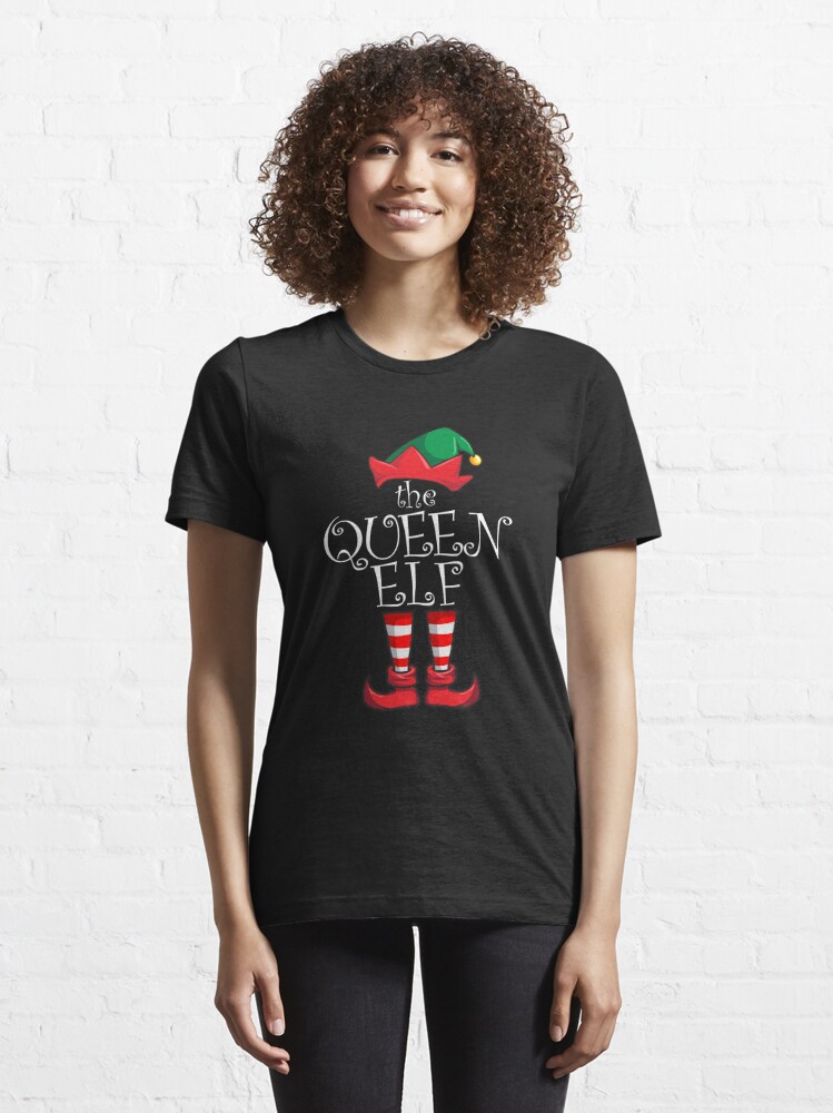 Disover Queen Elf Matching Family Christmas Party Pajama Queen Elf Gear Essential T-Shirt