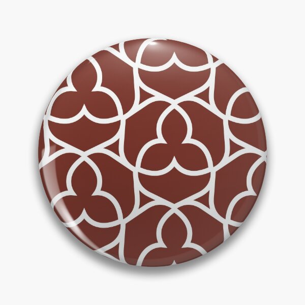 Item preview, Red and White Ornamental Shape Pattern 2 Coordinates w/ Farrow and Ball Incarnadine No.248 2022 Popular Color - Colour - Trending Hue designed and sold by ColorOfTheYears.