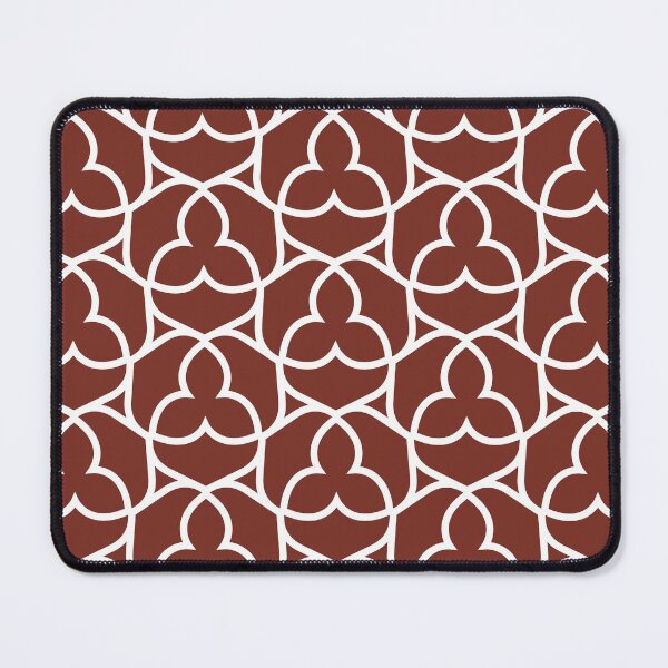 Item preview, Red and White Ornamental Shape Pattern 2 Coordinates w/ Farrow and Ball Incarnadine No.248 2022 Popular Color - Colour - Trending Hue designed and sold by ColorOfTheYears.