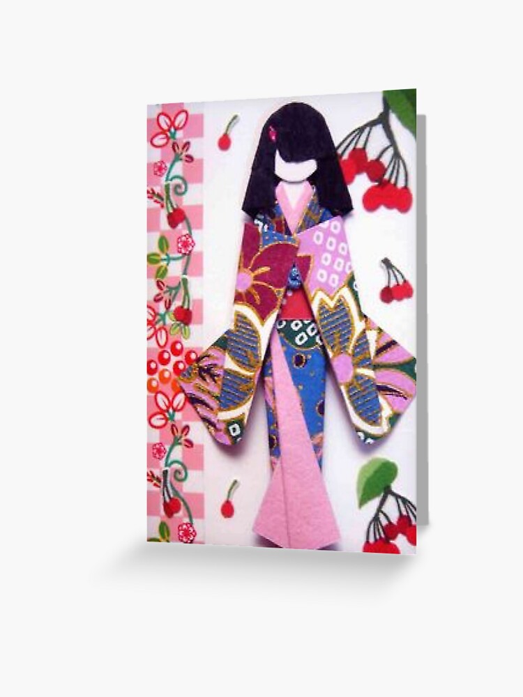 Beautiful Japanese origami paper Greeting Card for Sale by