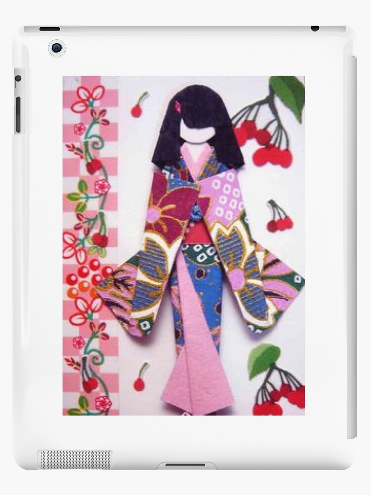 Beautiful Japanese Paper Doll In Kimono Ipad Caseskin By Joannvalencia