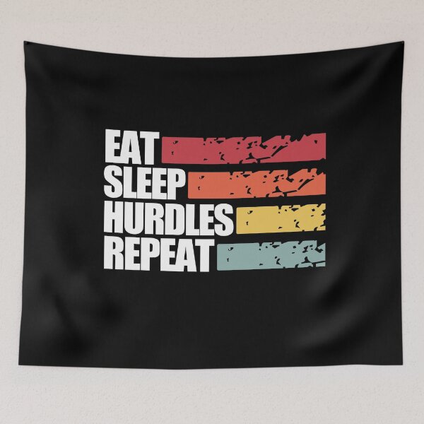 Item preview, Eat Sleep Hurdles Repeat designed and sold by CreativeMansion.