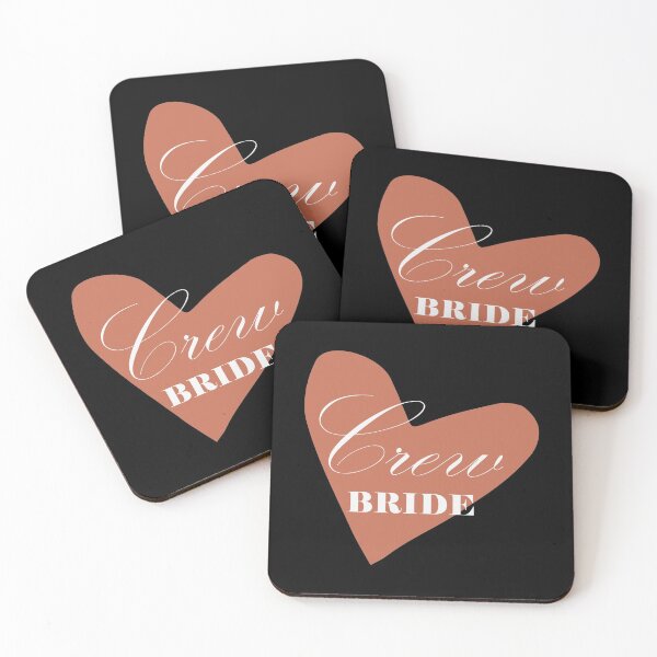 Item preview, Crew Bride, white on pink heart designed and sold by -vage-.