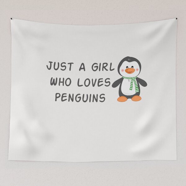 Item preview, Just A Girl Who Loves Penguins , Gift For Penguins Lovers designed and sold by Soukainadesign.