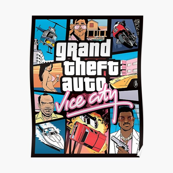 "GTA VICE CITY NEW POSTER" Poster for Sale by tierryguard | Redbubble