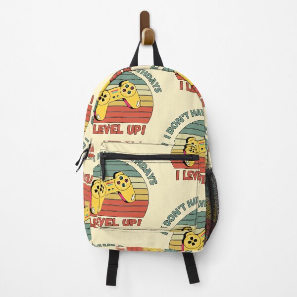Item preview, I don't have birthdays. I level up! Yellow Controller Retro Sunset Design designed and sold by Meek-Anime.