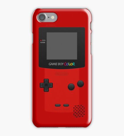 Red Nintendo Gameboy Color iPhone Cover