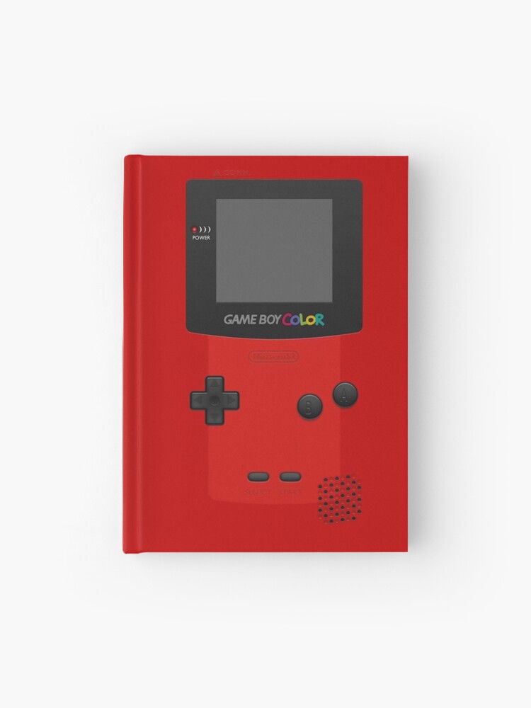 Red Nintendo Gameboy Color Hardcover Journal By Bubblywums Redbubble