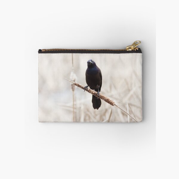 Item preview, Common Grackle on a cattail reed designed and sold by Michel (Mike) Soucy.