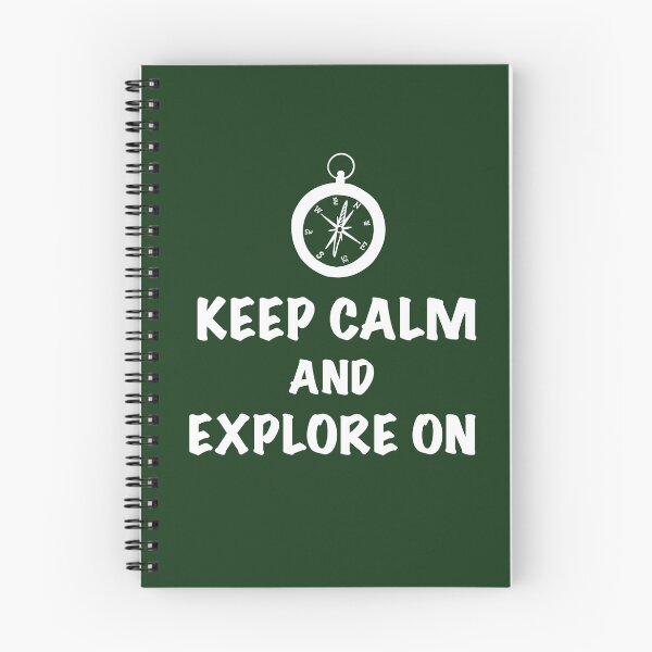 Item preview, Keep Calm and Explore On - White & Forest Green designed and sold by EcoElsa.