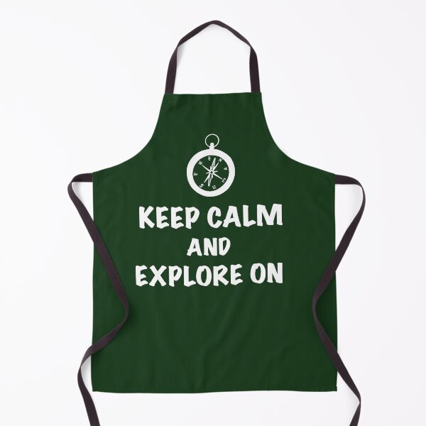 Item preview, Keep Calm and Explore On - White & Forest Green designed and sold by EcoElsa.