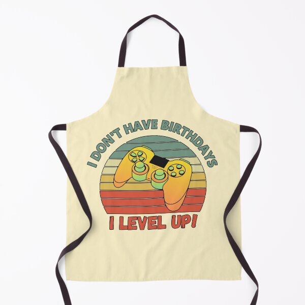 Item preview, I don't have birthdays I level up! Yellow Green Controller Retro Sunset designed and sold by Meek-Anime.