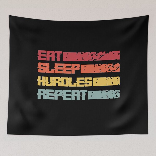 Item preview,  Eat Sleep Hurdles Repeat designed and sold by CreativeMansion.