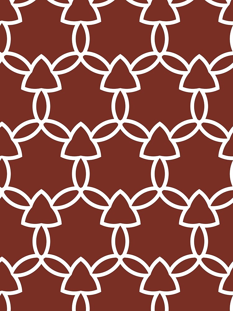 Thumbnail 3 von 3, Tuch, Red and White Tessellation Line Pattern 29 Coordinates w/ Farrow and Ball Incarnadine No.248 2022 Popular Color - Colour - Trending Hue designt und verkauft von ColorOfTheYears.