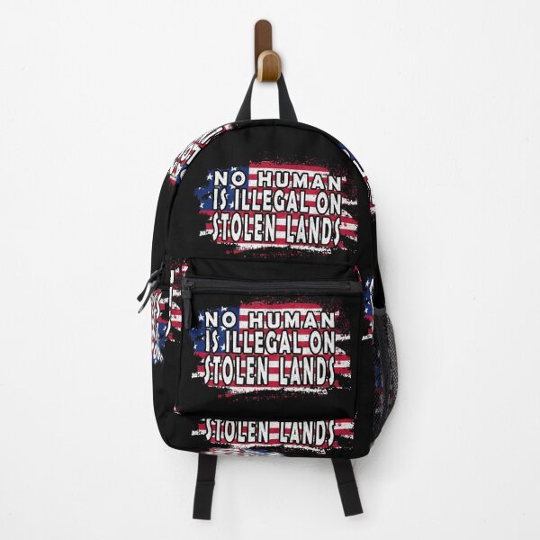 Item preview, No Human Is Illegal On Stolen Land designed and sold by infazbdeen.