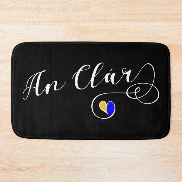 Artikelvorschau, An Clar, Clare County Colors Flag Heart, Munster, Irland, Irisch entworfen und verkauft von Celticana.