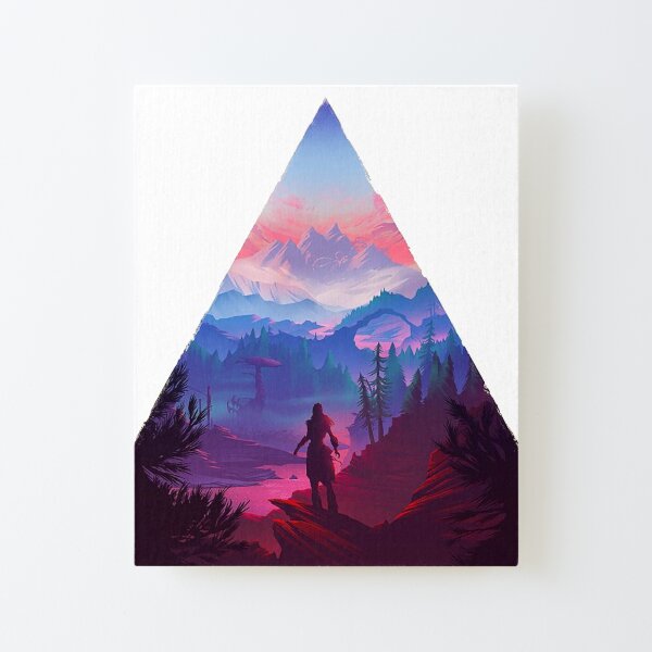 horizon zéro aube aloy paysage Impression montée sur toile
