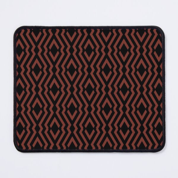 Item preview, Red and Black Diamond Zig Zag Ripple Pattern Coordinates w/ Farrow and Ball Incarnadine No.248 2022 Popular Color - Colour - Trending Hue designed and sold by ColorOfTheYears.