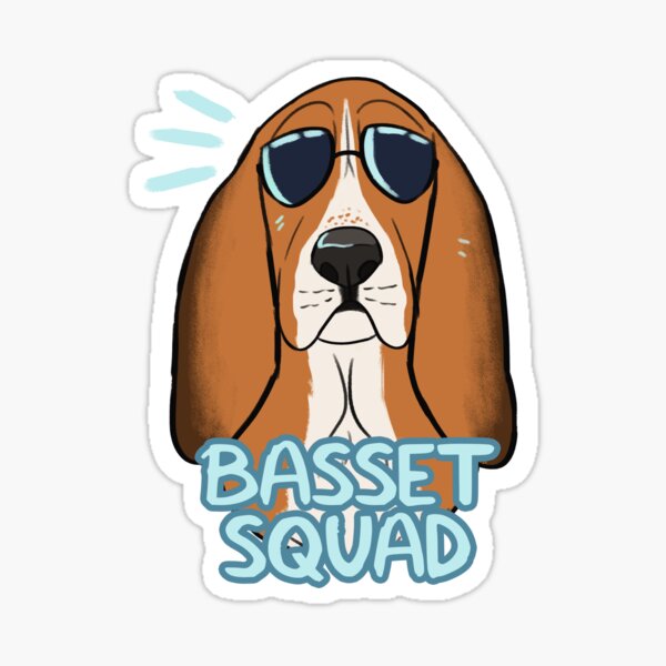 BASSET SQUAD (sable) Sticker