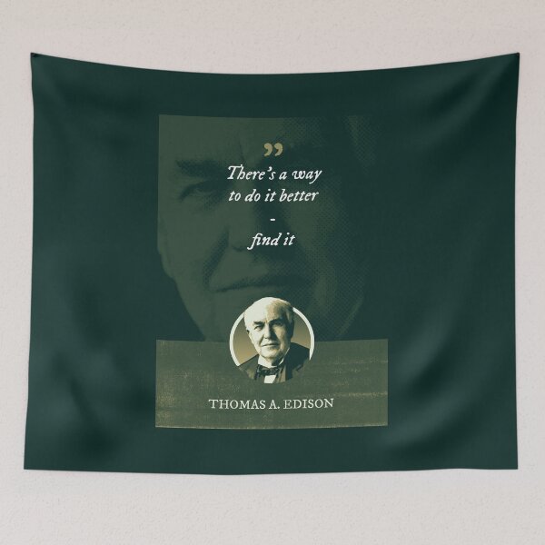 Item preview, Thomas Alva Edison - There's a way to do it better - find it designed and sold by Syahrasi.
