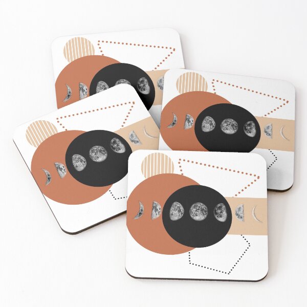 Item preview, Moon Phase with Geometrical Shapes designed and sold by cerenalkan.