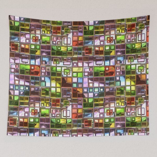 Item preview, Pop-art style Cubes or tiles designed and sold by Sybille-Yates.
