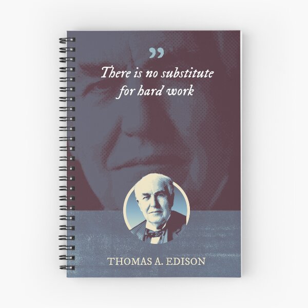Item preview, Thomas Alva Edison - There is no substitute for hard work designed and sold by Syahrasi.