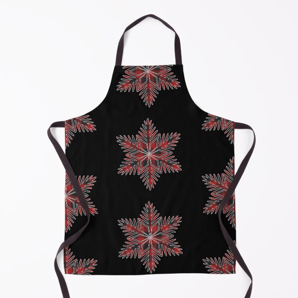 Item preview, Red Plaid Tartan Christmas Snowflake designed and sold by designandclouds.