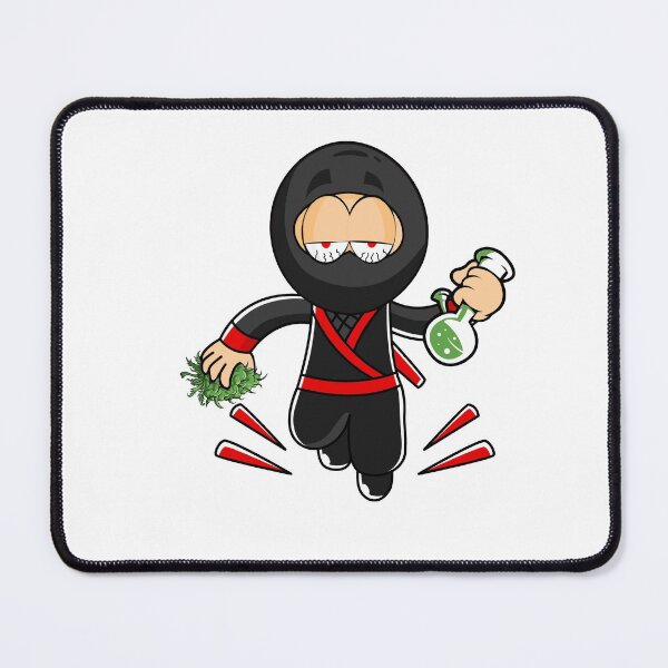 Item preview, Ninja Stoner Smoking From Bong Bud Weed Stone Comic designed and sold by DabGraphic.
