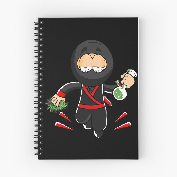 Item preview, Ninja Stoner Smoking From Bong Bud Weed Stone Comic designed and sold by DabGraphic.