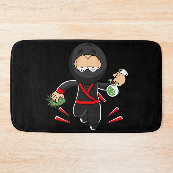 Item preview, Ninja Stoner Smoking From Bong Bud Weed Stone Comic designed and sold by DabGraphic.