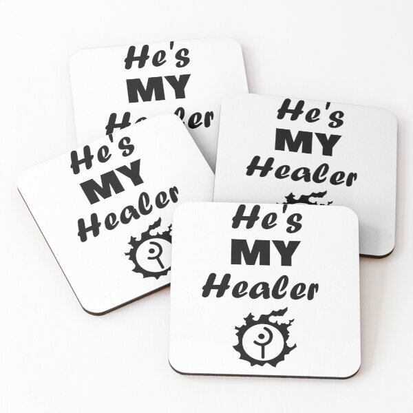 Item preview, FFXIV He's My Healer - White Mage WHM designed and sold by GingerCatGifts.