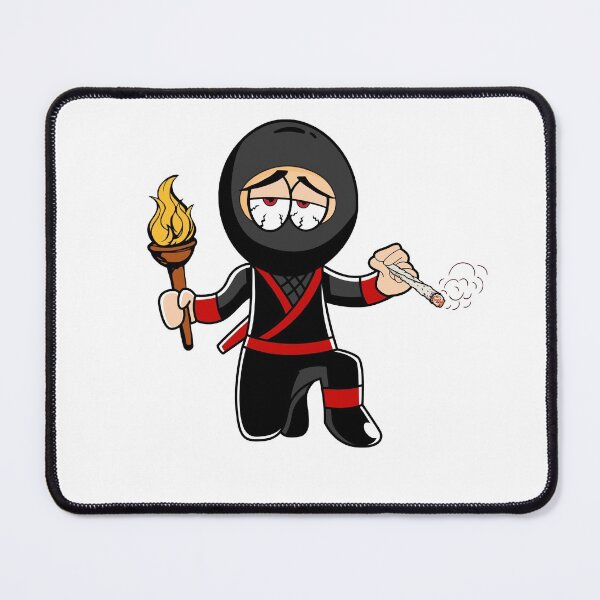 Item preview, Ninja Smoking Joint Blunt Bud Weed Stone Comic designed and sold by DabGraphic.
