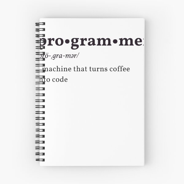 Item preview, Programmer - Machine That Turns Coffee Into Code Dictionary designed and sold by Meek-Anime.